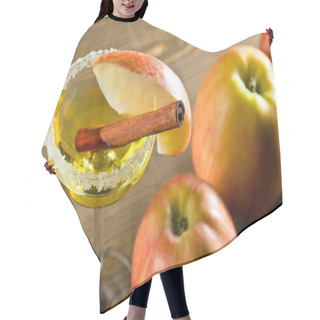 Personality  Cocktail With Apple And Cinnamon  Hair Cutting Cape