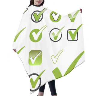 Personality  Collection Of Green Hooks Hair Cutting Cape