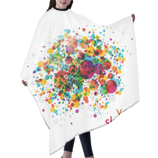 Personality  Abstract Circle Background - Corporate Brochure Hair Cutting Cape