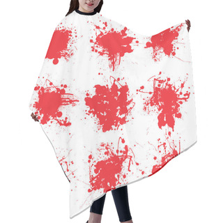 Personality  Blood Splat Collect Hair Cutting Cape