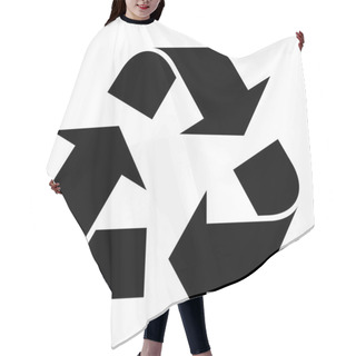 Personality  Recycle Symbol Hair Cutting Cape