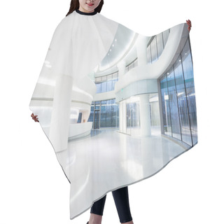 Personality  Futuristic Modern Office Building Interior Hair Cutting Cape