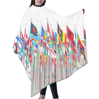 Personality  United Flags Hair Cutting Cape