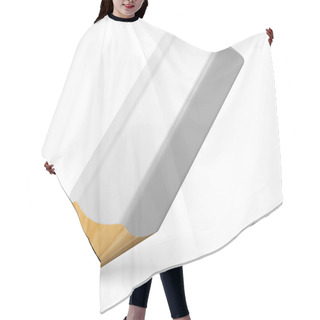 Personality  Writing Pencil White Concept Hair Cutting Cape