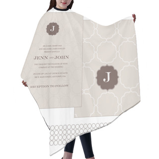Personality  Vector Patterned Frame Set Hair Cutting Cape