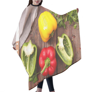 Personality  Fresh Bell Pepper Hair Cutting Cape