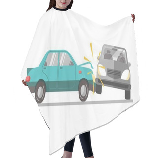 Personality  Car Accident On A Road Hair Cutting Cape