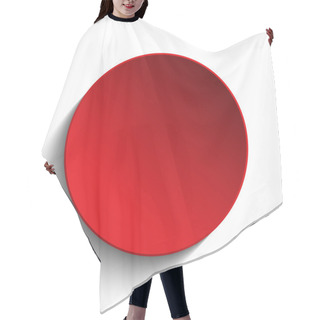 Personality  Red  Circle Button Hair Cutting Cape