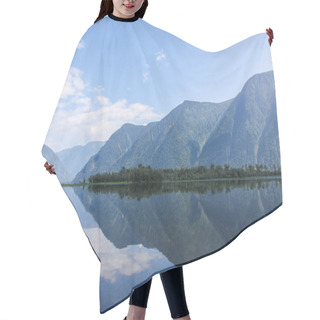 Personality  Beautiful Landscape View Of Mountains And Lake, Altai, Russia Hair Cutting Cape