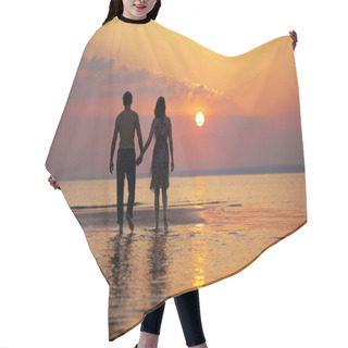 Personality  Two In Love At Sunset Hair Cutting Cape