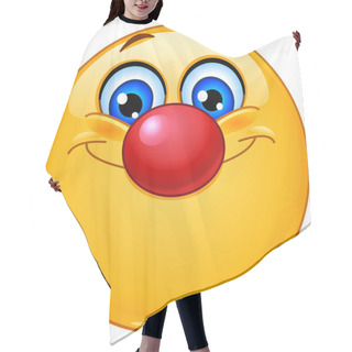 Personality  Emoticon With Clown Nose Hair Cutting Cape