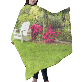 Personality  Green Lawn And Shrubs In A Garden Hair Cutting Cape