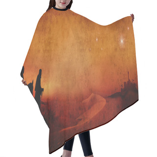 Personality  Mary And Joseph Across Desert 3 Hair Cutting Cape