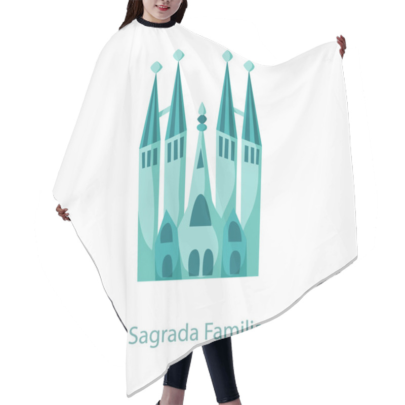 Personality  Sagrada Familia. Barcelona Hair Cutting Cape