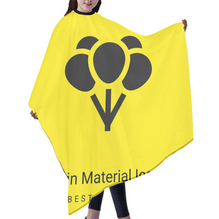 Personality  Balloons Minimal Bright Yellow Material Icon Hair Cutting Cape