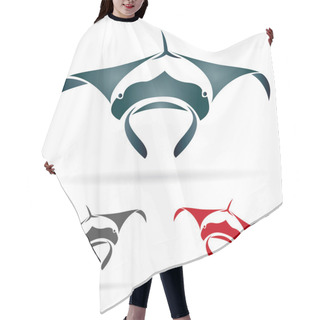 Personality  Vector Image Of An Stingray Hair Cutting Cape