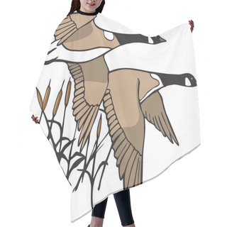 Personality  Canada Geese Hair Cutting Cape