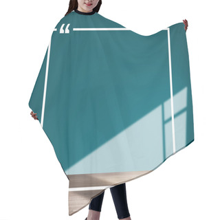 Personality  Quotation Marks Frame Concept Hair Cutting Cape