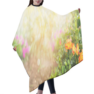 Personality  Yellow Orange Color Rose Flowers Hair Cutting Cape