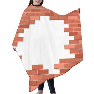 Personality  Crashed Brick Wall Hair Cutting Cape