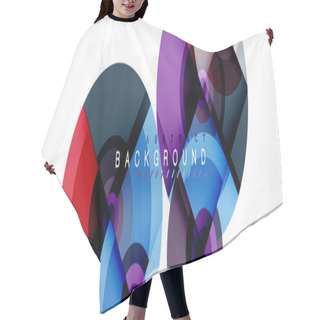 Personality  Abstract Background Circle Design Hair Cutting Cape