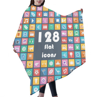 Personality  Big Collection Of Flat Icons - Transport, Communication, Sport, Multimedia, Music, Weather, Etc. Hair Cutting Cape