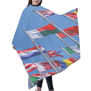 Personality  Flags Of Countries Around The World Hair Cutting Cape