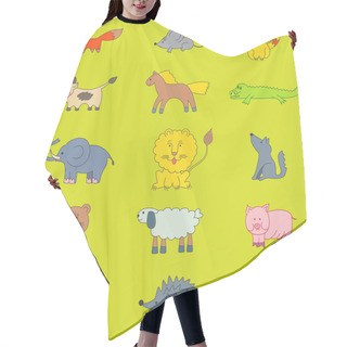 Personality  Children's Drawing Animals Hair Cutting Cape