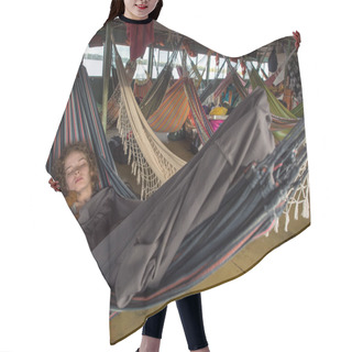 Personality  Woman On The Hammock Hair Cutting Cape