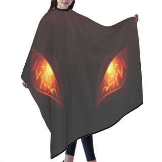 Personality  Glowing Eyes Hair Cutting Cape
