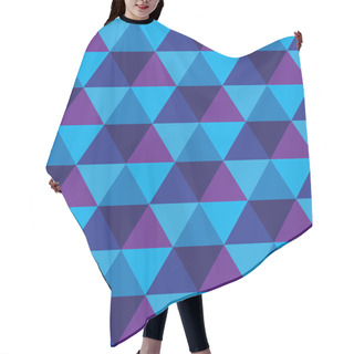 Personality  Seamless Background Of Triangle & Diamond Geometric Shapes- Vect Hair Cutting Cape