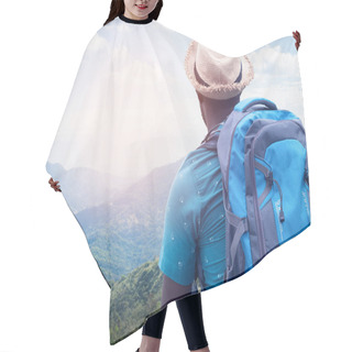 Personality  African Traveler Exploring In The World Concept Hair Cutting Cape