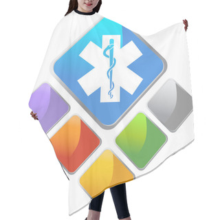Personality  Medical Symbol Hair Cutting Cape