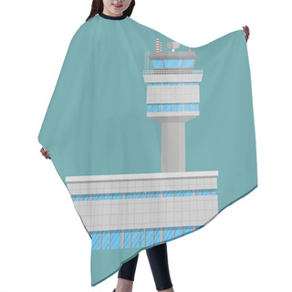 Personality  Airport Control Tower And Terminal Building Hair Cutting Cape