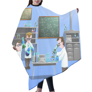 Personality  Chemical Laboratory  Concept Hair Cutting Cape