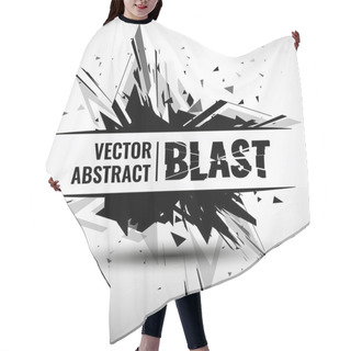 Personality  Vector Illustration Of An Abstract Explosion. Hair Cutting Cape