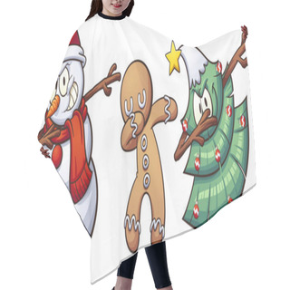Personality  Christmas Dabbing Characters Hair Cutting Cape