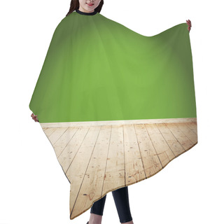 Personality  Empty Room With  Wooden Floor Hair Cutting Cape