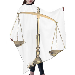 Personality  Gold Scales Of Justice Hair Cutting Cape