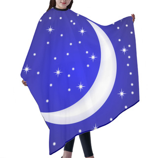 Personality  Night Star Sky And Month Hair Cutting Cape