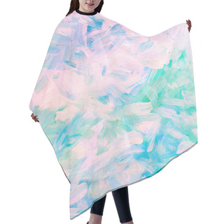 Personality  Creative Hand Painted Texture. Colorful Paper Background. Hair Cutting Cape