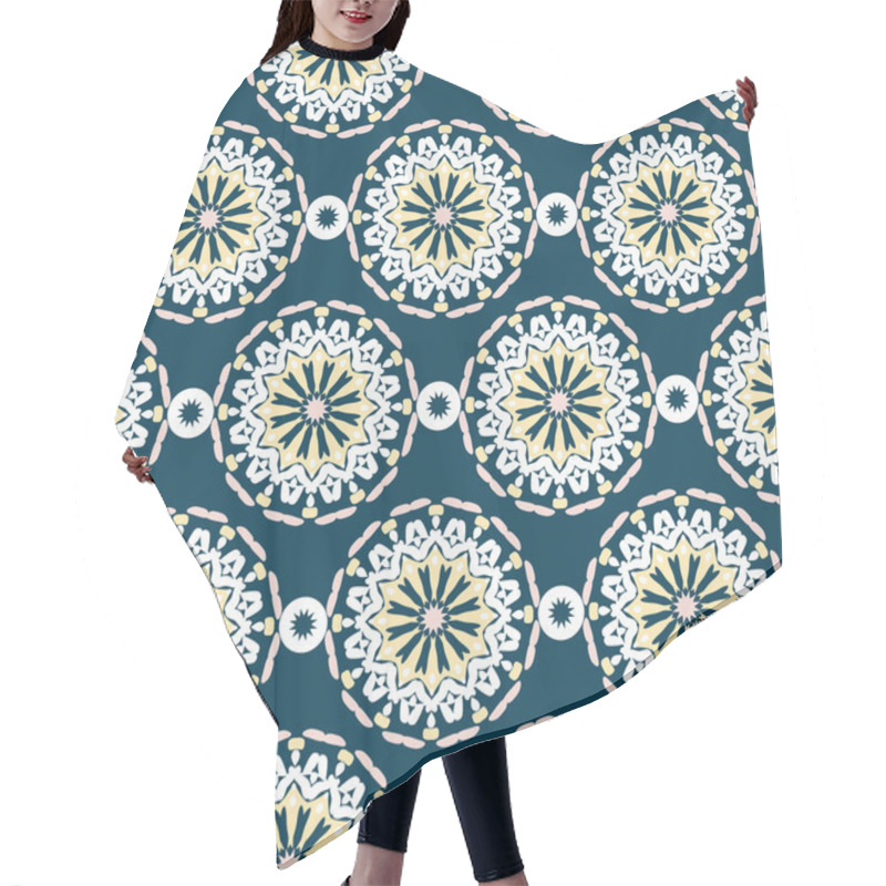 Personality  Big Abstract Flowers Pattern Hair Cutting Cape