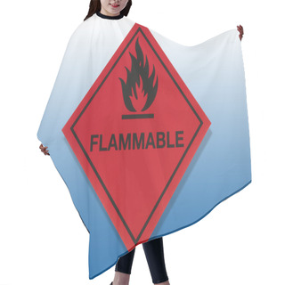 Personality  Hazard Warning Sign - Flammable Hair Cutting Cape
