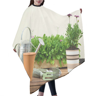 Personality  Clay And Ceramic Flower Pots Hair Cutting Cape