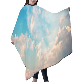 Personality  Clouds Panorama. Dramatic Sunset Sky. High Resolution Photo Hair Cutting Cape