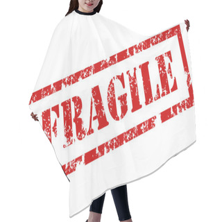 Personality  Grunge Office Stamp With The Word Fragile Hair Cutting Cape