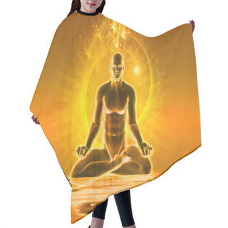 Personality  Meditation With Golden Light Hair Cutting Cape