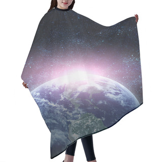 Personality  Realistic Planet Earth In Space Hair Cutting Cape