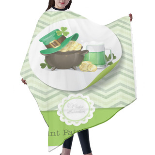 Personality  St. Patrick's Day Background Hair Cutting Cape
