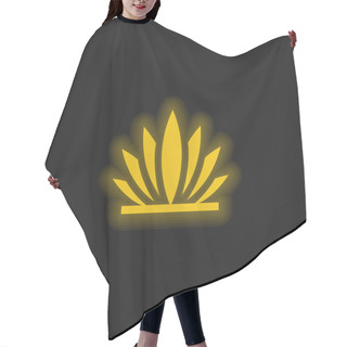 Personality  Agave Yellow Glowing Neon Icon Hair Cutting Cape